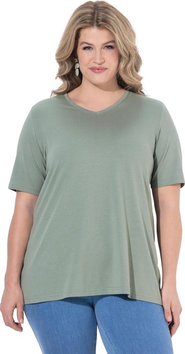 Actual product image Ulla Popken 2 Pack of Eco Cotton Basic Tees (56)