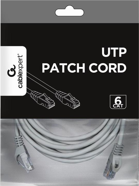 Actual product image Gembird Patch cable Cat.6 copper UTP 5m grey (UTP, CAT6, 5 m)
