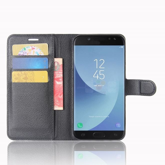 Produktbild Leder Hülle mit Litchitextur (Samsung Galaxy J5 (2017))
