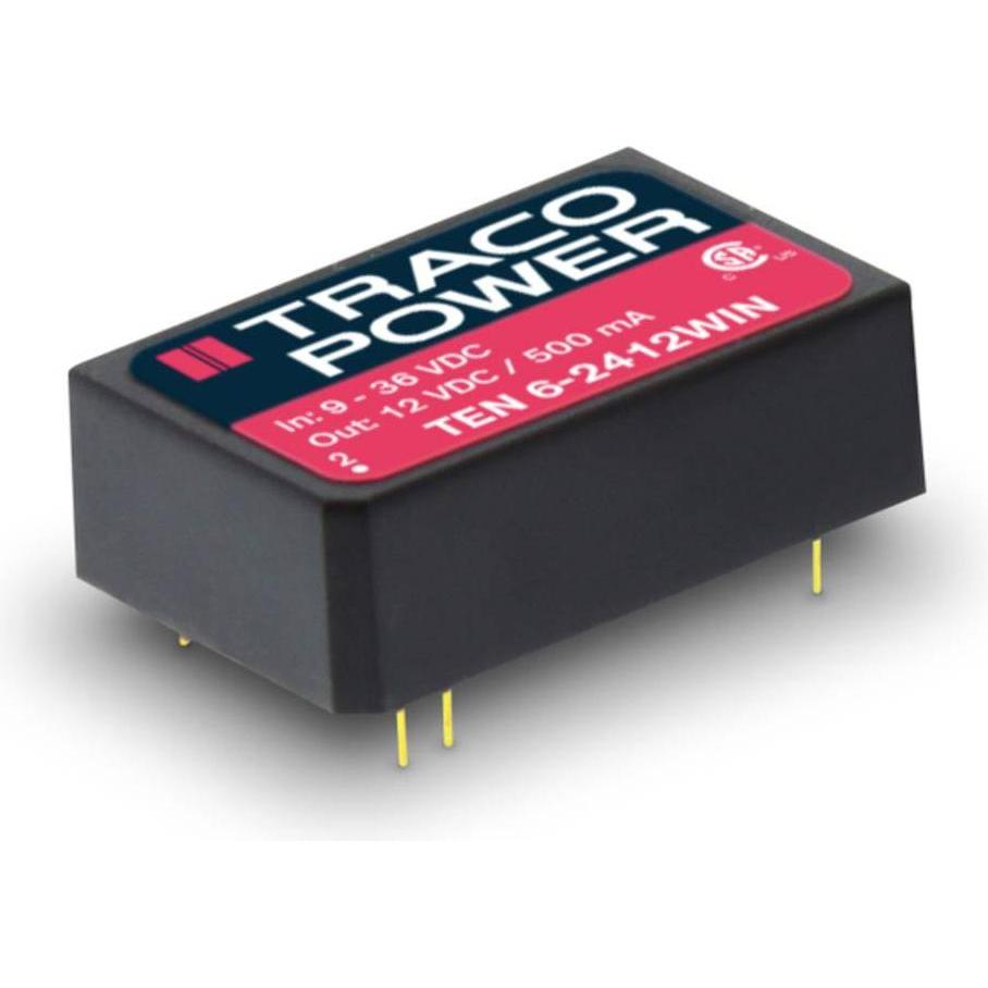 Thumbnail - TracoPower, Spannungswandler, DC/DC converter,18-75Vin,12Vout 0.5A,6W