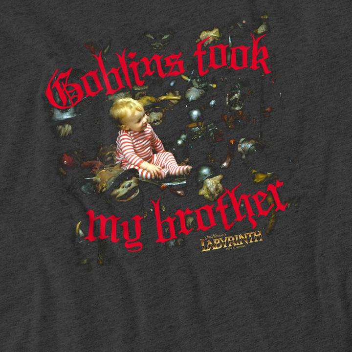 Produktbild Goblins Took My Brother TShirt meliert (M)