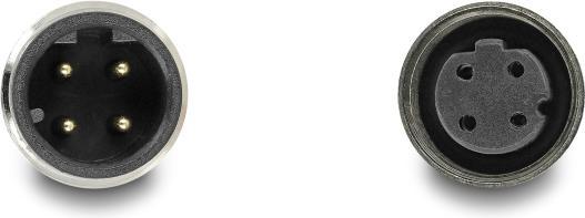 Actual product image Delock M12 cable D-coded 4 pin plug to socket PUR (TPU) 5 m (SF/UTP, 5 m)