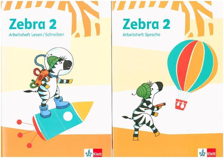 Produktbild Zebra 2. Paket: Arbeitsheft Lesen/Schreiben/Arbeitsheft Sprache (Deutsch, 2018)