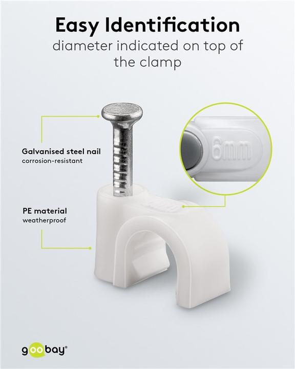 Produktbild Goobay Kabelschelle