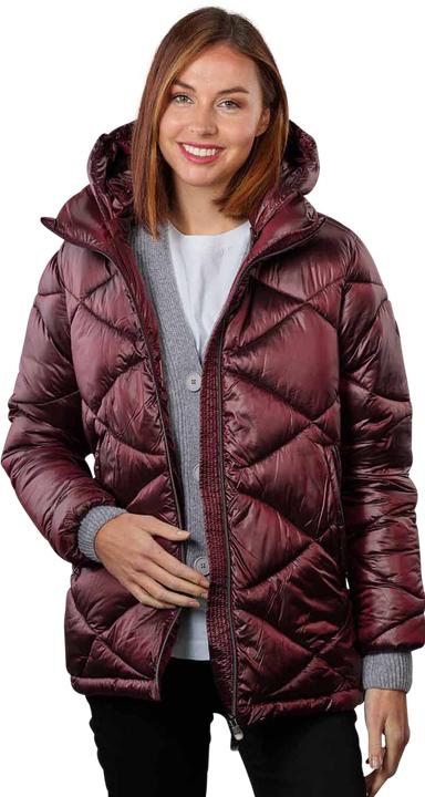Actual product image Save the Duck Kimia Hooded Jacket Burgundy Black
