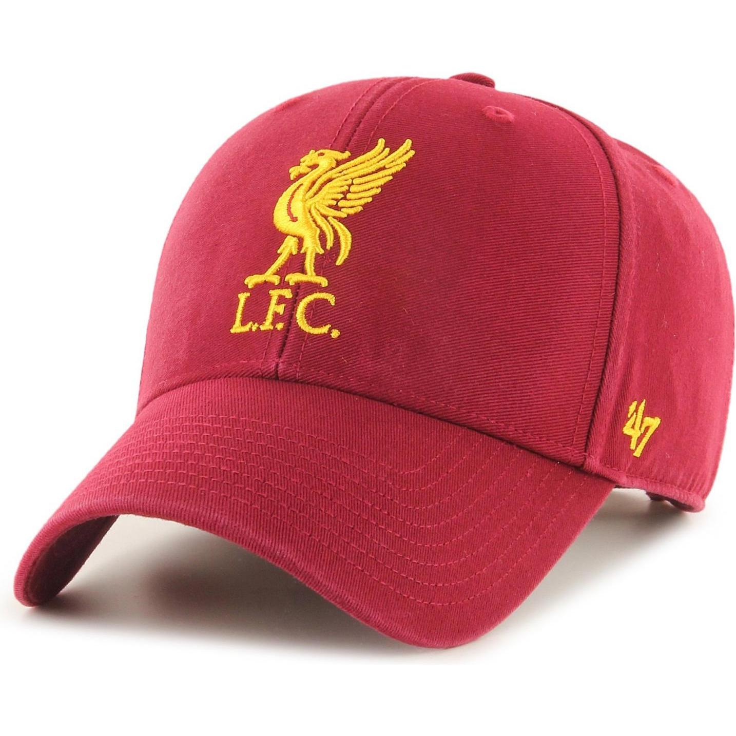 47 Brand, Herren, Cap, Relaxed Fit FC Liverpool Dunkel, Rot, (One Size)