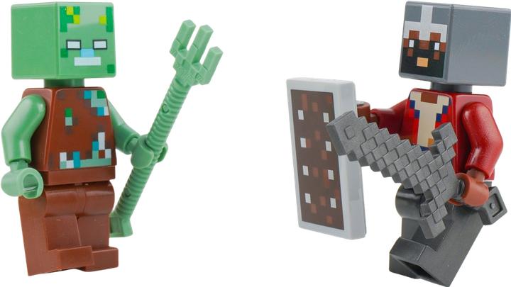 Actual product image LEGO Minecraft Mini-Set Mutiger Held vs. Ertrunkener! - NEU! Menge 1x (LEGO Minecraft)