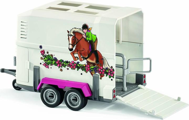 Actual product image Schleich Pick-up with horse trailer