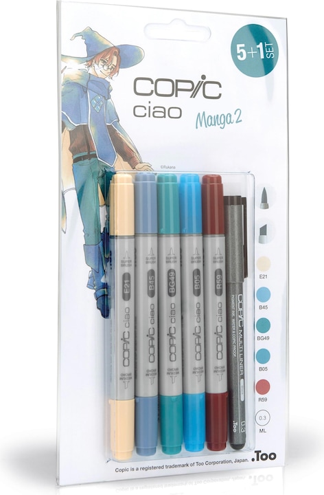 Produktbild Copic Ciao Manga 2 (Multicolor, 3 mm, 6 x)