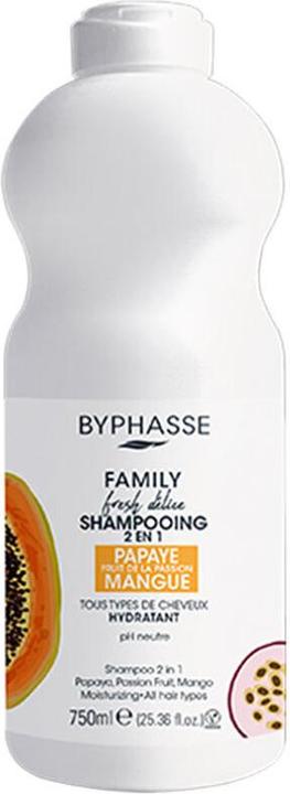 Immagine prodotto Byphasse Family Fresh Delice 2-in-1 Shampoo 750ml (750 ml, Shampoo liquido)