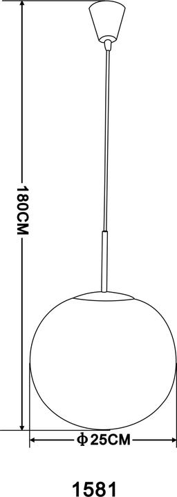Actual product image Globo Pendant lamp Balla (E27)