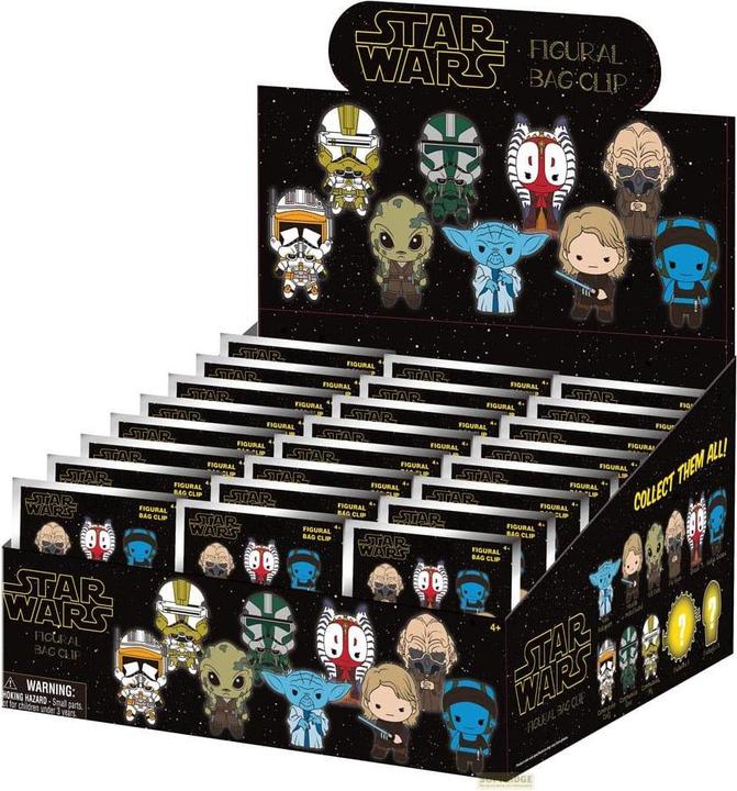 Actual product image Monogram Star Wars-EP III Revenge Of Sith 3D PVC-Taschenanhänger Serie 1 Display (24)