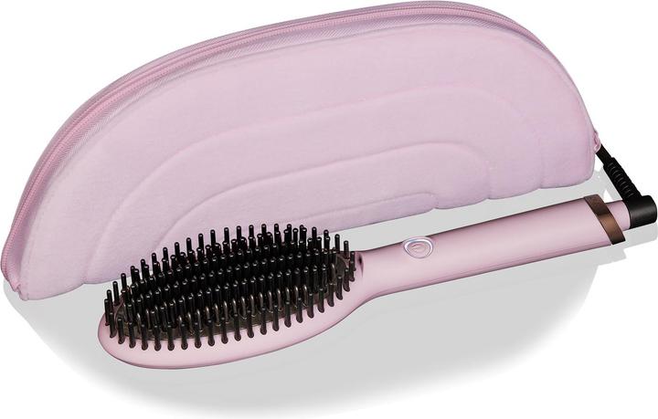 Produktbild ghd glide Limited Edition Hot Brush in Pink-Sorbet mit Hitzeschutz-Etui