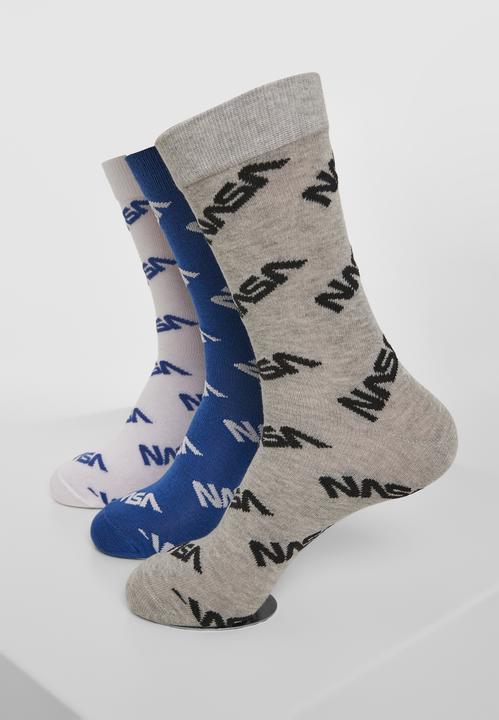 Produktbild Mister Tee NASA Allover Socks 3-Pack (3er Pack, 47 - 50)