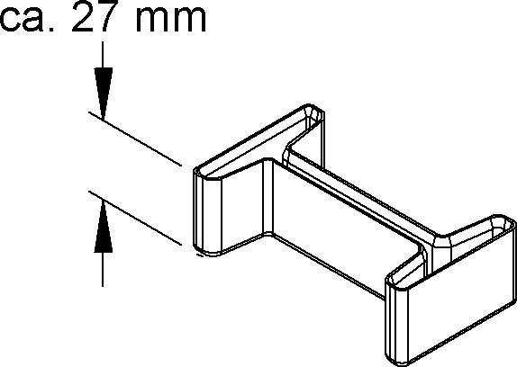 Actual product image Niedax SKI 80 (2.70 cm)