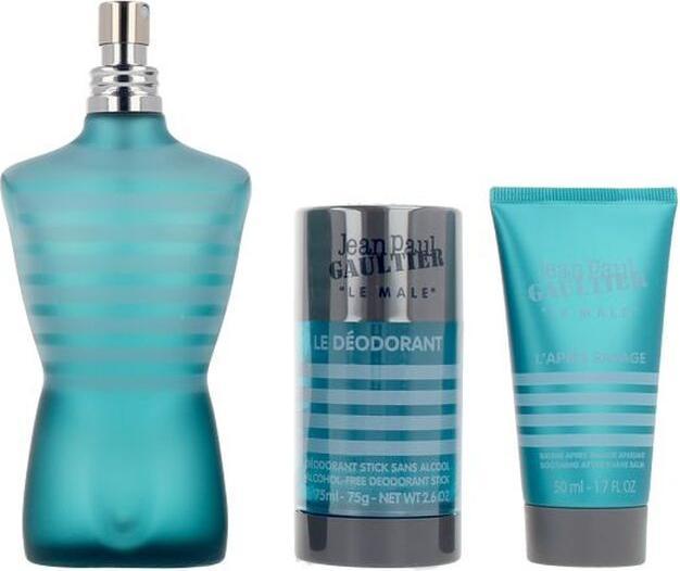 Actual product image Gaultier JEAN P.G."LE MALE" 125 VAPO+BALM 50+DEO (Perfume set)
