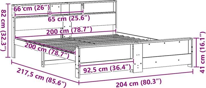 Image du produit vidaXL Plattformbett (200 x 200 cm)