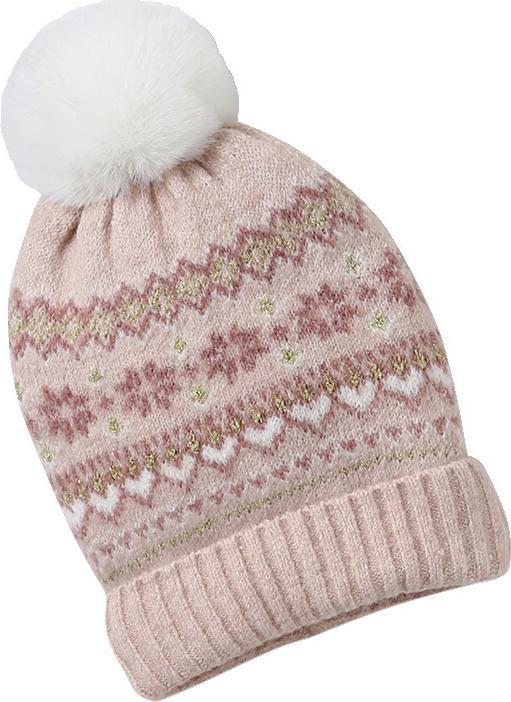 Actual product image Vertbaudet Mädchen Set: Mütze, Rundschal & Handschuhe mit Jacquardmuster und goldenen Details