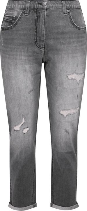 Immagine prodotto Ulla Popken Boyfriend jeans con effetto sdrucito, elasticizzazione e cinque tasche (60)