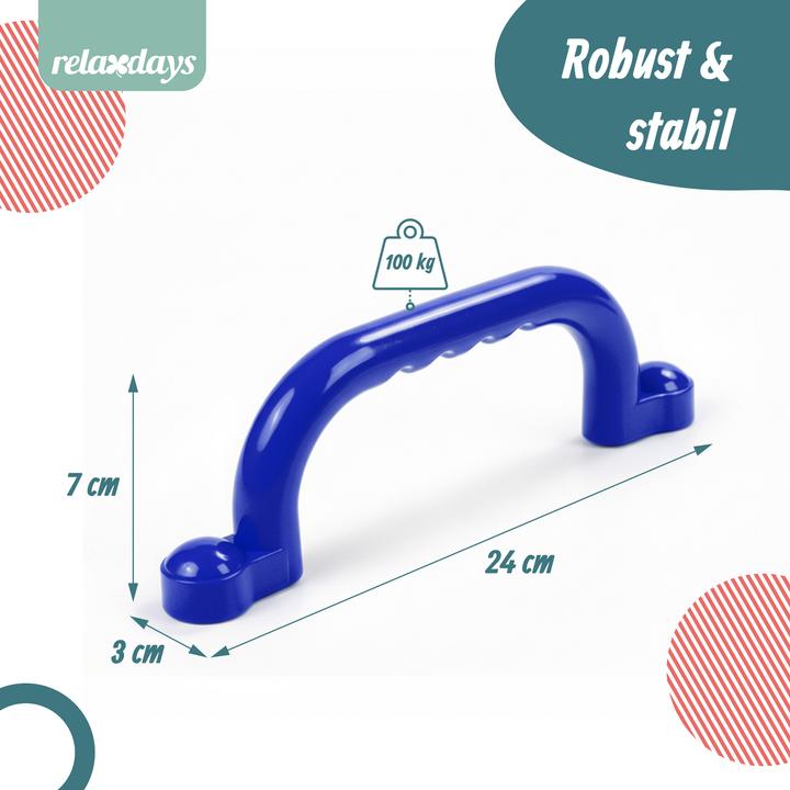 Produktbild Relaxdays Klettergerüst-Griffe (Blau)