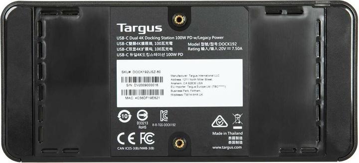 Productafbeelding Targus DOCK182EUZ (USB-C, 11 ports)