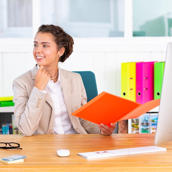 Produktbild HERMA Schnellhefter A4 Neon Transluzent (A4, 1x)