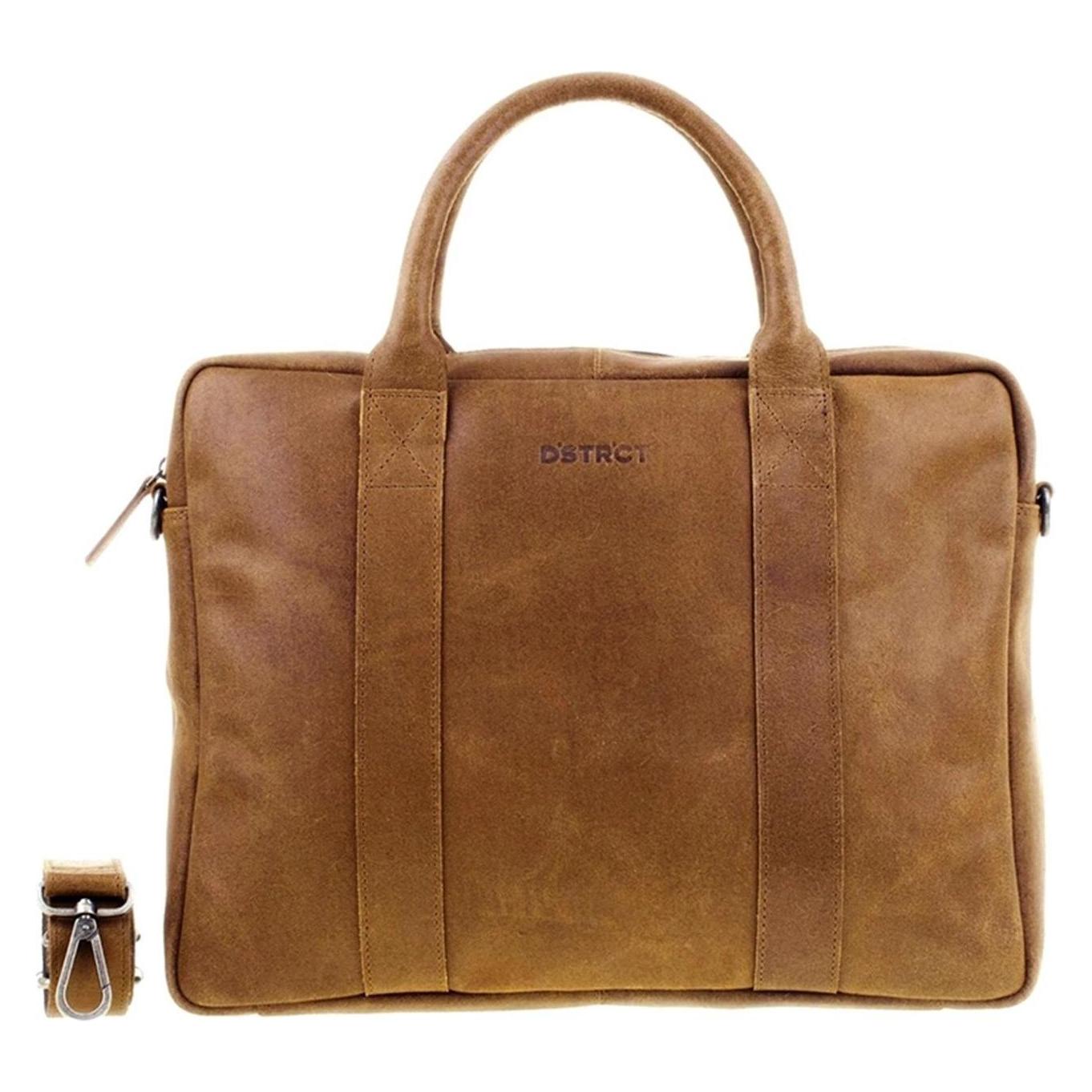 Dstrct Limited Laptoptas - 15, 6 Zoll - Cognac (15.60"), Laptoptas, Bruin
