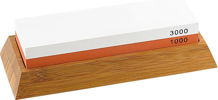 Produktbild Tokio Kitchenware Rutschfester Schleifstein-Halter aus Bambus, für Steine 18 x 6 cm
