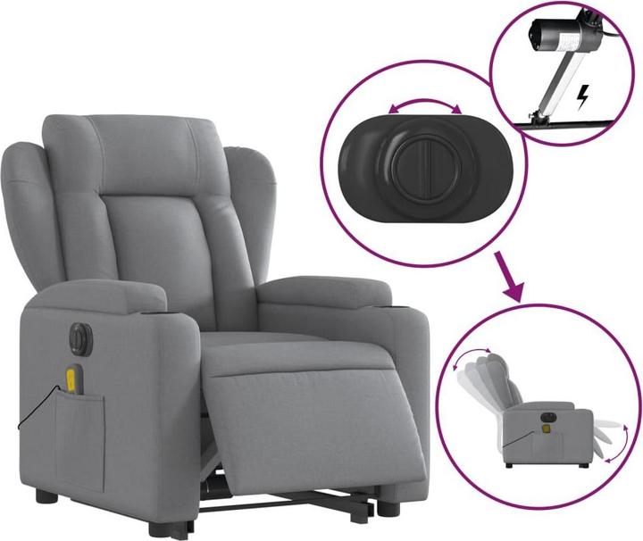 Immagine prodotto vidaXL Massagesessel mit Aufstehhilfe