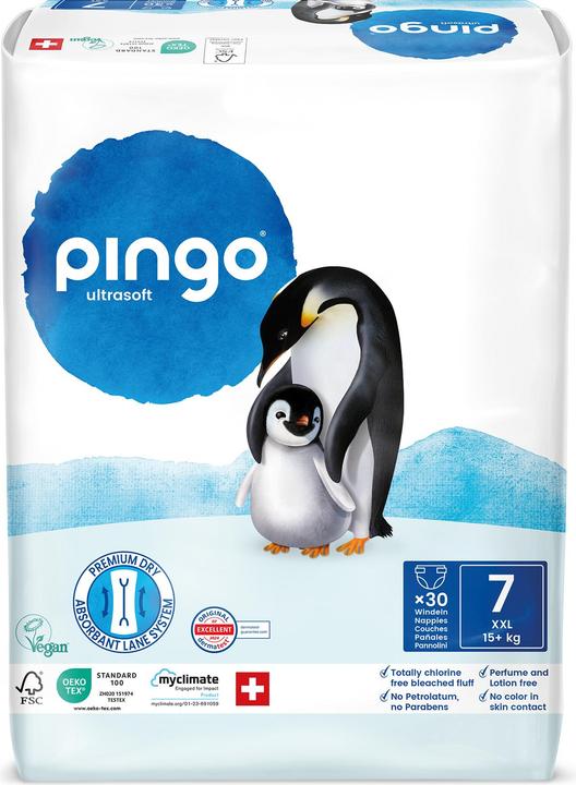 Produktbild Pingo Ökowindeln (Gr. 7, Monatsbox, 180 Stück)