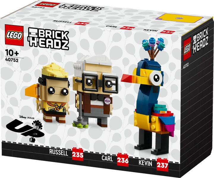 Immagine prodotto LEGO Disney Carl, Russell e Kevin (40752, LEGO Brickheadz)