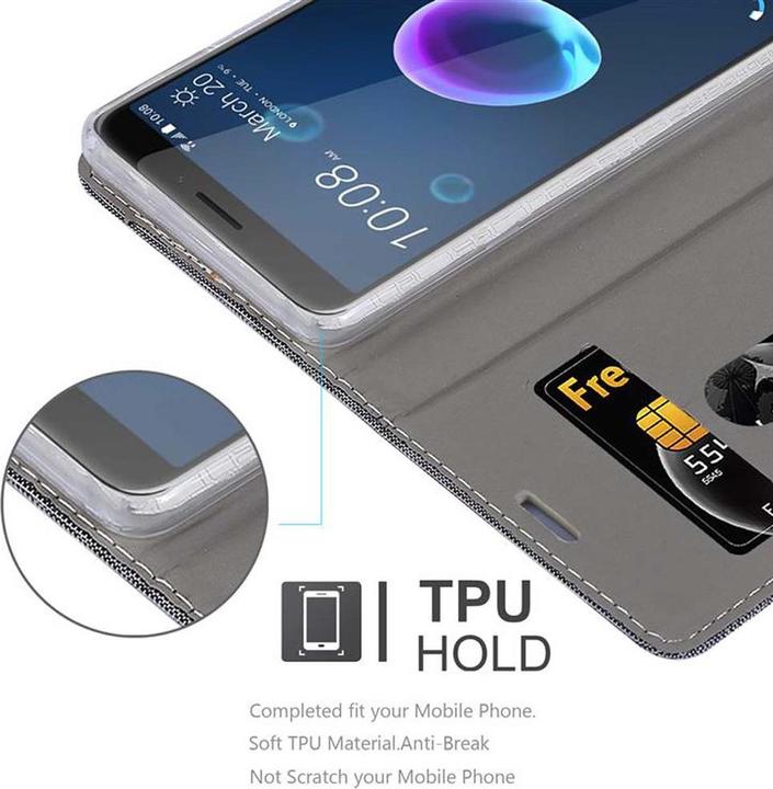 Actual product image Cadorabo Book Jeans Optics Cover (HTC Desire 12)