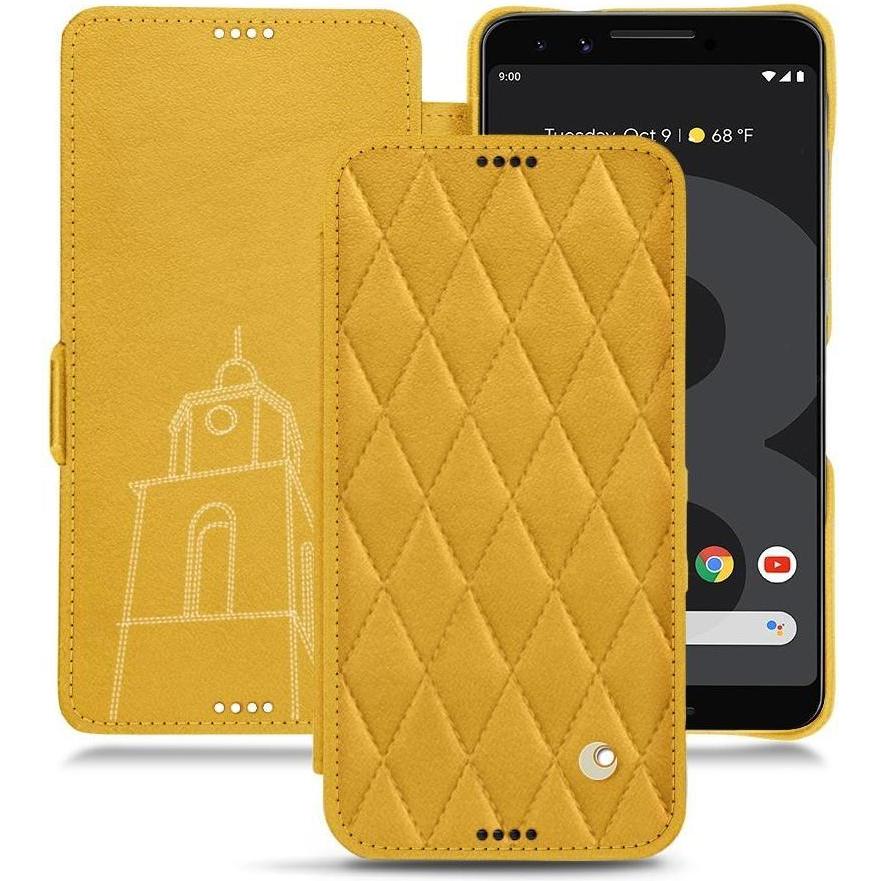 Noreve Lederschutzhülle horizontal (Google Pixel 3), Smartphone Hülle, Orange