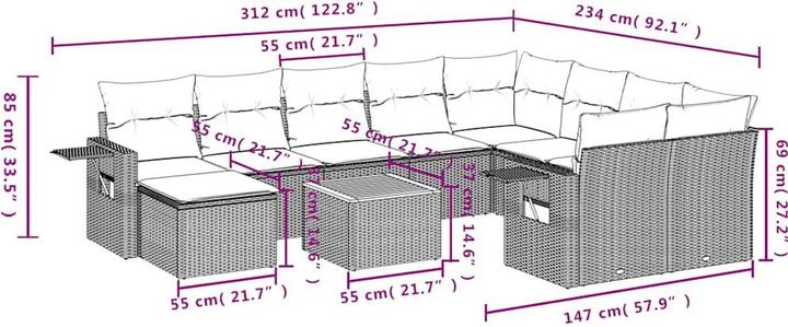 Produktbild vidaXL Beckham