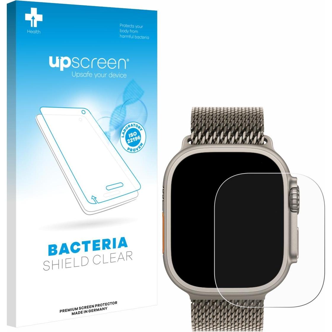 upscreen Pellicola Antibatterica, Pellicola protettiva per smartwatch, Trasparente