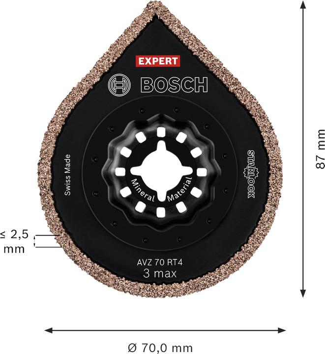 Immagine prodotto Bosch Professional Zubehör EXPERT AV Z70 RT4 Mörtelentferner für Multifunktionswerkzeuge