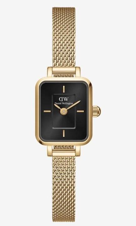 Actual product image Daniel Wellington Quadro Mini Evergold Onyx Gold (Analogue wristwatch, 15.50 mm)