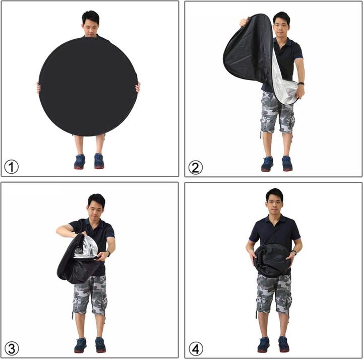 Actual product image Puluz Folding reflector 5 in 1 system (Folding reflector, 110 cm)