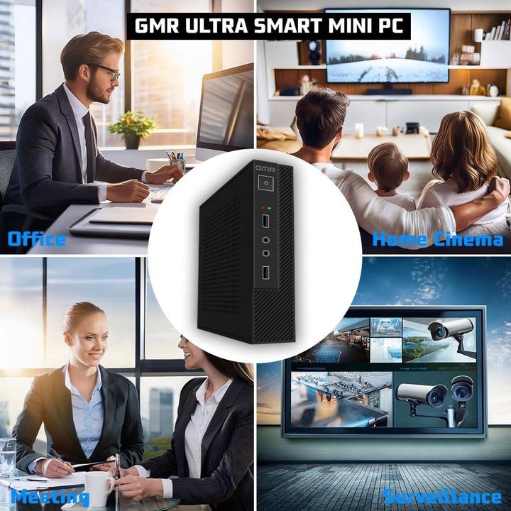 Produktbild GMR Ultra Smart Mini i7 Office-PC mit 16 GB RAM, 512 GB SSD, USB 3, Windows 11 Prof, WLAN Bluetooth (512 GB, 16 GB)