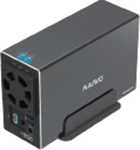 Produktbild Deltacoimp External HDD enclosure, USB 3.1 Gen2, 3,5" HDD, USB-A, black