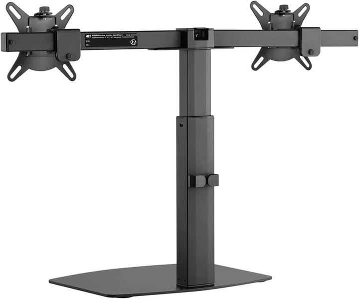 ACT Monitor Desk Stand, 2 screens up to 27ö, with gas spring (Table, 27", 12 kg)