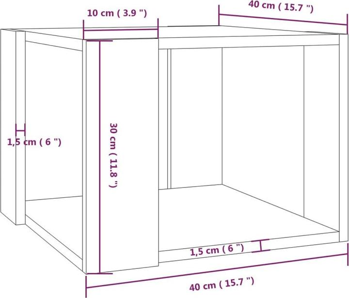 Produktbild vidaXL Couchtisch