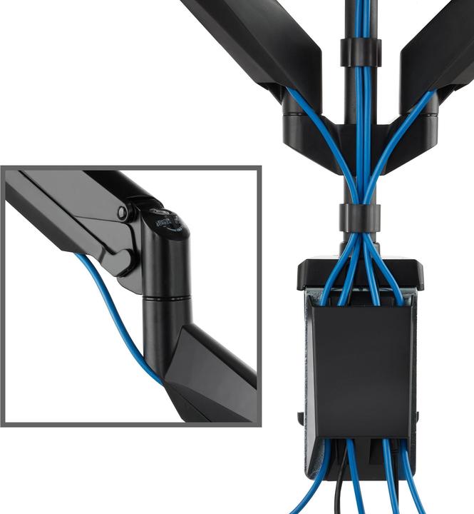 Immagine prodotto tectake Supporto da tavolo per 4 schermi (Tavolo, 32")