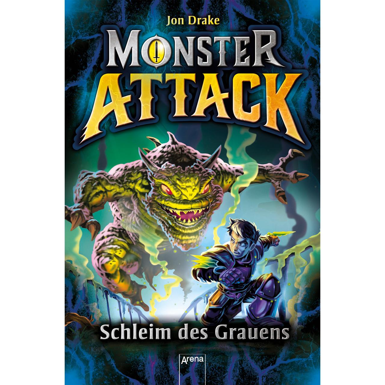 Thumbnail - Monster Attack (2). Schleim des Grauens, Kinderbücher von Jon Drake, Steve Sims, Jan Möller