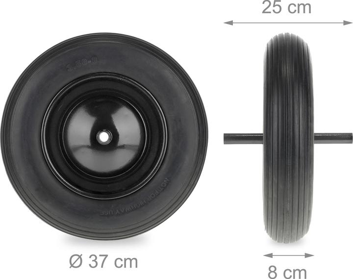 Actual product image Relaxdays Wheelbarrow wheel