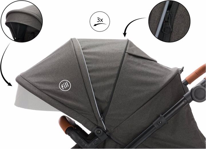 Actual product image Fillikid Tiger combination stroller