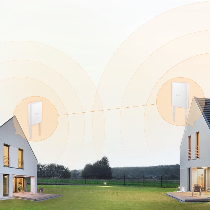Produktbild Zyxel NWA55AXE 802.11AX (WIFI 6) DUAL-Radijas OUTDOOR-POE-ZUGANGSPUNKT (1200 Mbit/s)
