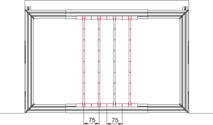 Actual product image Servetto Trouser rail bars Papillon anthracite