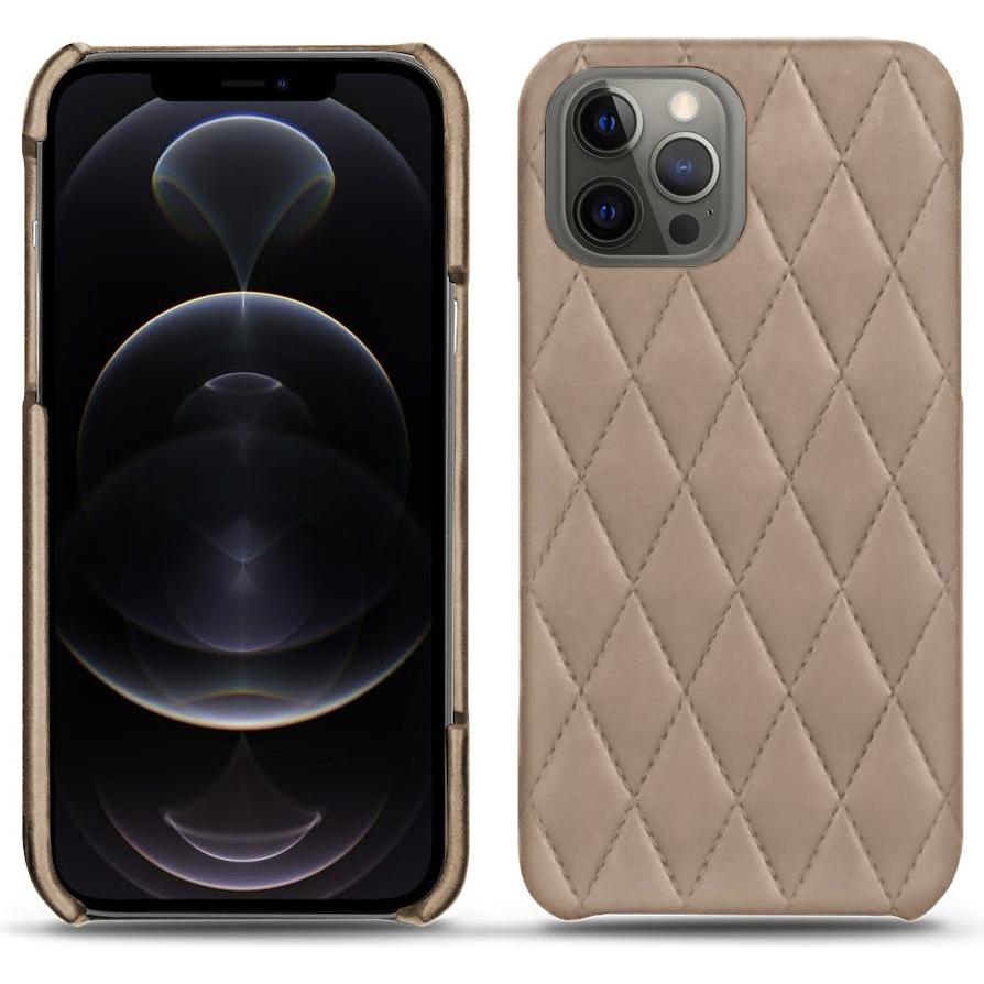 Noreve Lederschutzhülle (Apple iPhone 12 Pro), Smartphone Hülle, Beige