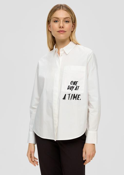 Image du produit s.Oliver Bluse Popeline-Bluse aus Baumwolle (46)
